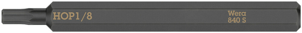Embout standard extra rigide à 6 pans creux 840 S Hex-Plus 1/8