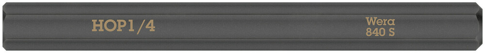 Embout standard extra rigide à 6 pans creux 840 S Hex-Plus 1/4