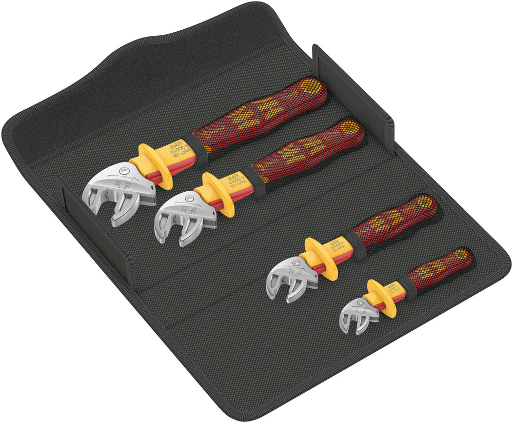 Jeu de clé à fourche auto-ajustable 6004 Joker VDE 4 Set 1 Wera - 05020170001