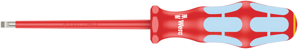 Tournevis isolé pour vis à fente, acier inoxydable 3160 i 0,8 x 4,0 x 100 mm WERA - 05022731001