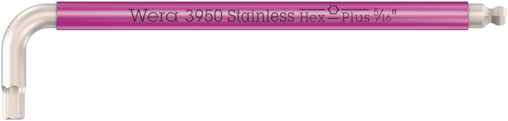 Clés mâles coudées,syst. impérial,acier inoxydable 3950 SPKL Multicolour Hex-Plus 5/16