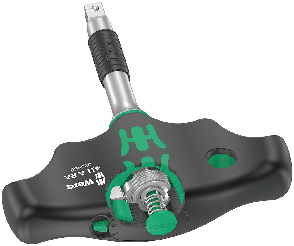 Tournevis adaptateur manche en T avec cliquet 411 A RA Wera - 05023460001