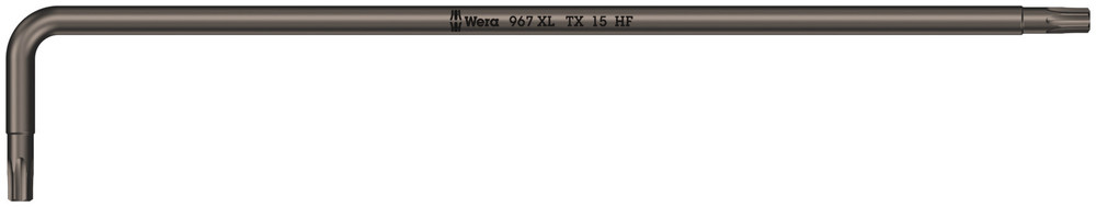 Clés mâles coudées avec fonction de retenue, version longue 967 XL HF TORX 15 WERA - 05024454001