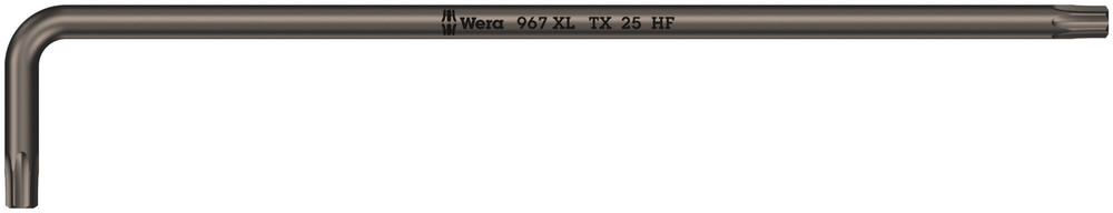 Clés mâles coudées avec fonction de retenue, version longue 967 XL HF TORX 25 WERA - 05024456001