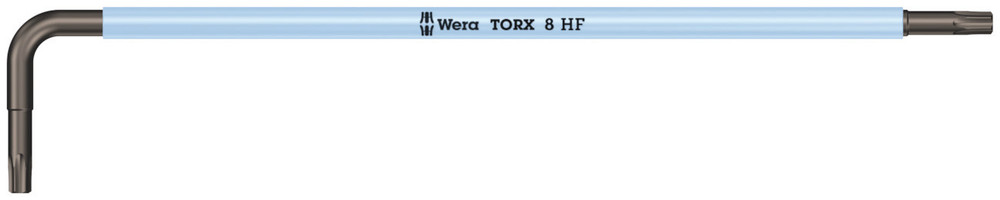 Clés mâles coudées avec fonction de retenue, version longue 967 SXL HF TORX 8 WERA - 05024471001