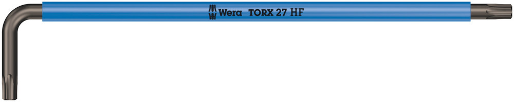 Clés mâles coudées avec fonction de retenue, version longue 967 SXL HF TORX 27 WERA - 05024477001