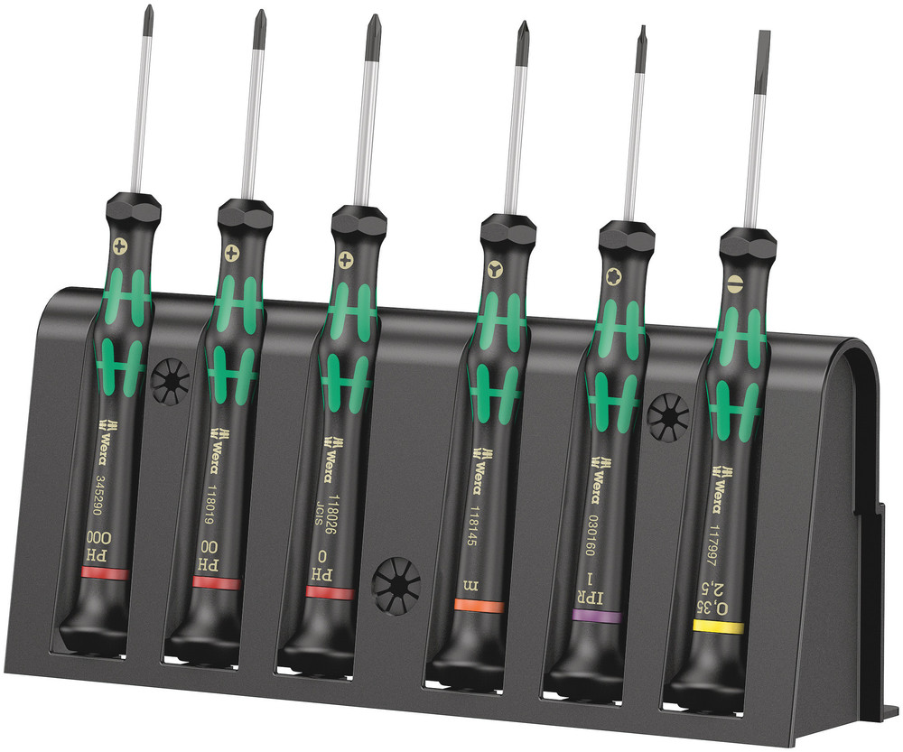Jeu de tournevis électronicien + Rack 2050/6 WERA - 05030181001