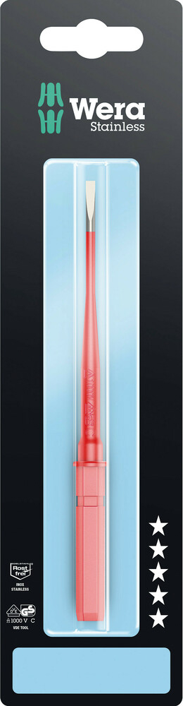 Lame interchangeable avec lame à diamètre réduit Kraftform Kompakt VDE 3060 iS 0,6 x 3,5 x 154mm SB Wera - 05033606001