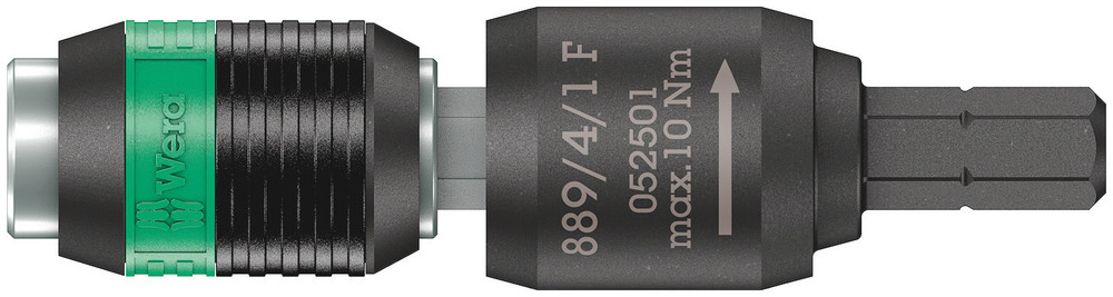 Porte-embouts à roue libre Rapidaptor pour tournevis dynamométriques avec manche « revolver » 889/4/1 F Rapidaptor WERA - 05052501001
