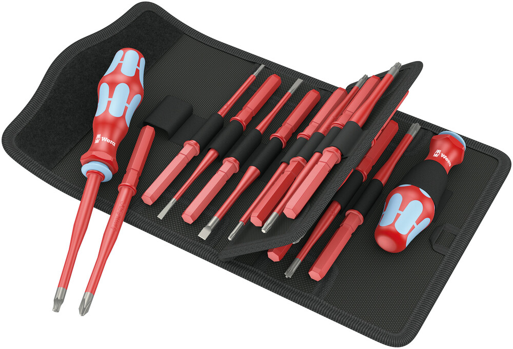 Jeu de lames interchangeables isolées, acier inox Kraftform Kompakt VDE Stainless 17 extra slim 1 Wera - 05059041001