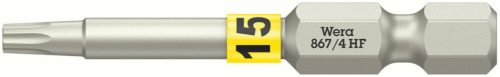 Embout avec fonction de retenue pour vis TORX 867/4 TORX HF 15 x 50 mm Wera - 05060507001