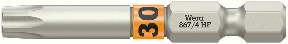 Embout avec fonction de retenue pour vis TORX 867/4 TORX HF 30 x 50 mm Wera - 05060510001