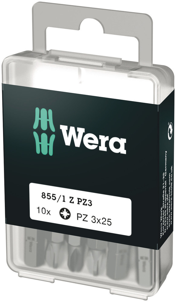 Embouts Z DIY 855/1 Z PZ 3 x 25 mm DIY-Box WERA - 05072405001