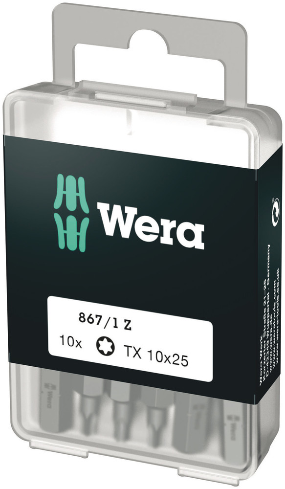 Embouts TORX® DIY 867/1 Z TORX 10 x 25 mm DIY-Box WERA - 05072406001