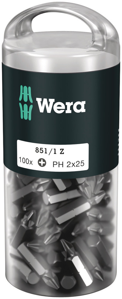 Embouts Z DIY 100 851/1 Z PH 2 x 25 mm DIY-Box WERA - 05072441001