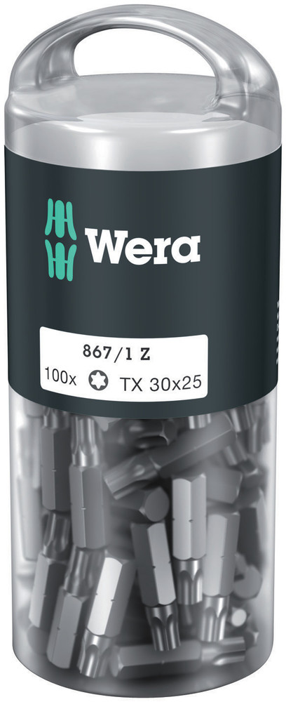 Embouts TORX® DIY 100 867/1 Z TORX 30 x 25 mm DIY-Box WERA - 05072451001
