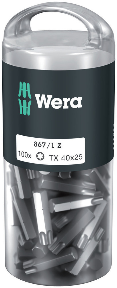 Embouts TORX® DIY 100 867/1 Z TORX 40 x 25 mm DIY-Box WERA - 05072452001