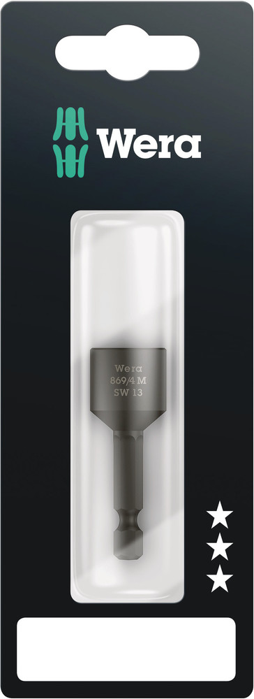 Douilles six pans, magnétiques 869/4 M 13,0 x 50 mm SB WERA - 05073508001