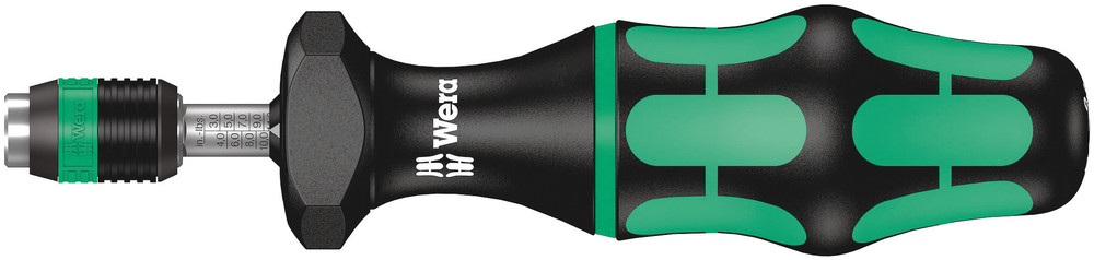 Tournevis dynamométrique réglable (2,5-29,0 in. lbs.) avec mandrin à serrage rapide Rapidaptor 7446 11,0 - 29,0 in.lbs. WERA - 05074711001