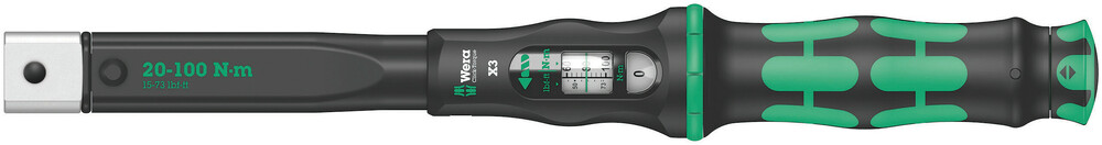 Clé dynamométrique à outil interchangeable Click-Torque X 3, 20-100 Nm Click-Torque X 3 WERA - 05075653001