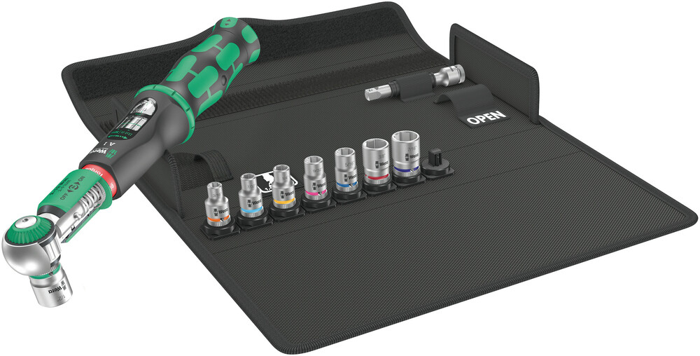 Clé dynamomé. +douilles+housse textile Safe-Torque A 1 Set Imperial 1 Wera - 05075831001
