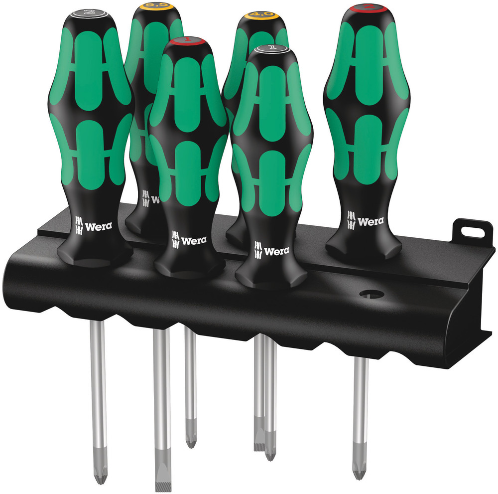 Jeu de tournevis Kraftform Plus Lasertip + Rack 335/350/355/6 WERA - 05105622001