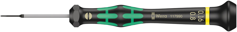 Tournevis électronicien pour vis à fente 2035 0,16 x 0,8 x 40 mm WERA - 05117990001