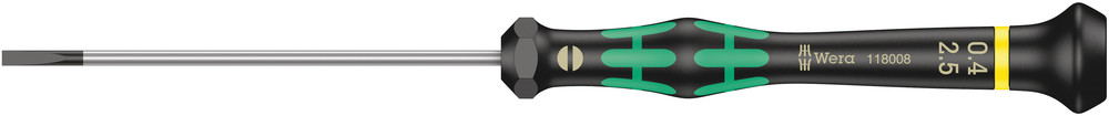Tournevis électronicien pour vis à fente 2035 0,40 x 2,5 x 80 mm WERA - 05118008001