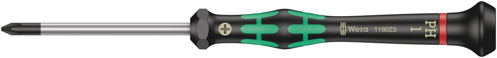 Tournevis électronicien pour vis cruciformes PH 2050 PH 1 x 60 mm WERA - 05118023001