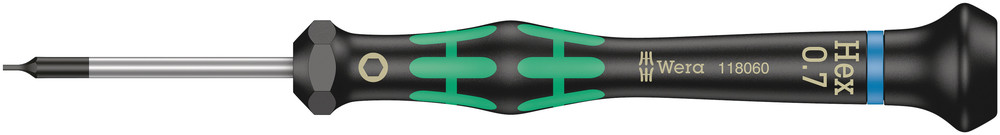 Tournevis électronicien pour vis six pans creux 2054 Hex-Plus 0,7 x 40 mm WERA - 05118060001