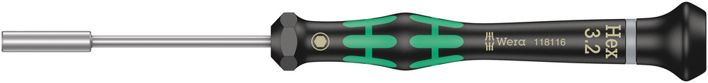 Tournevis électronicien à douille 2069 3,2 x 60 mm WERA - 05118116001