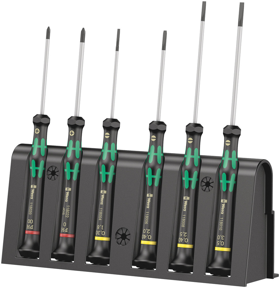 Jeu de tournevis électronicien + Rack 2035/6 A WERA - 05118150001