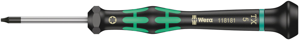 Tournevis électronicien TORX® HF avec fonction de retenue 2067 TORX HF 5 x 40 mm WERA - 05118181001