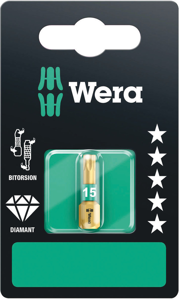Embouts TORX® BDC SB 867/1 BDC TORX 15 x 25 mm SB WERA - 05134375001