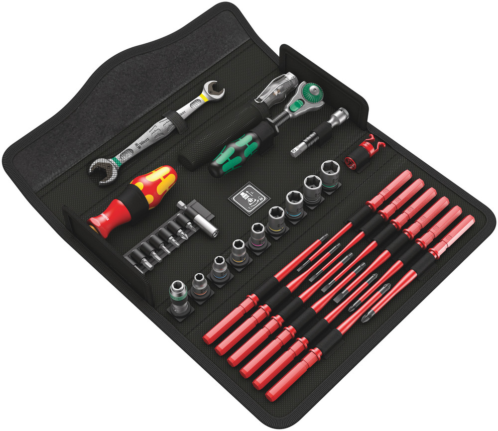 Composition 35 pièces pour maintenance électrique WERA - 05135926001