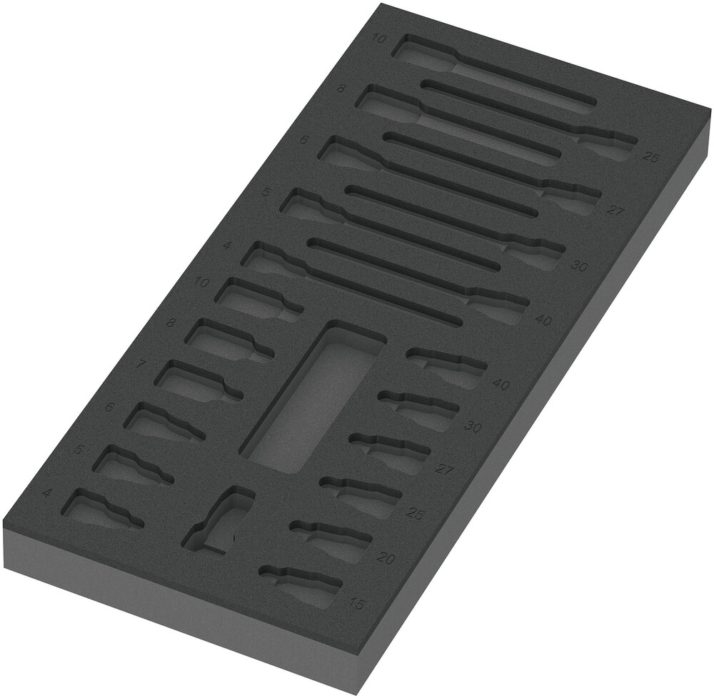 Pièce de rechange, sans outils 9823 Insert en mousse p.j.douille-embouts Zyklop B Wera - 05137323001