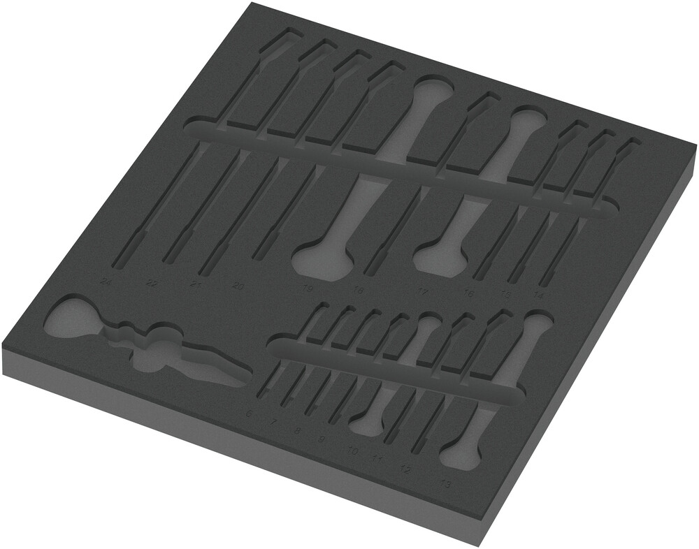 Pièce de rechange, sans outils 9831 Insert en mousse pour jeu de 6003 Joker 1 Wera - 05137331001