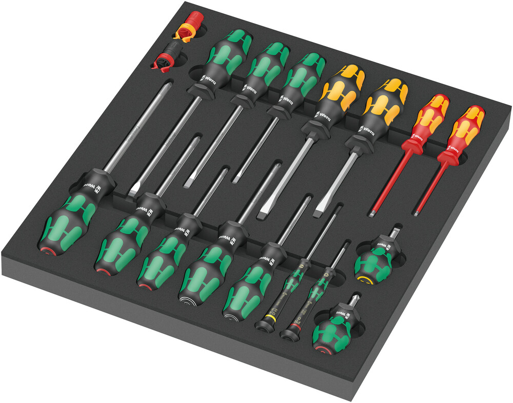 Jeu de 18 outils 9710 Insert en mousse jeu de tournevis 1 Wera - 05150101001