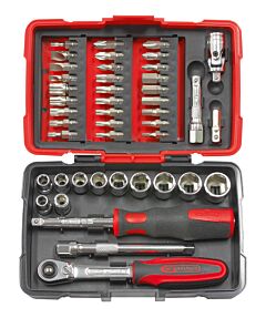 Coffret de douilles et accessoires ULTIMATE® 1/4'', 44 pièces KS TOOLS - 922.0644