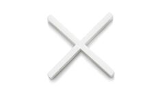 Croisillons 2 mm 1000 unités RUBI - 2972