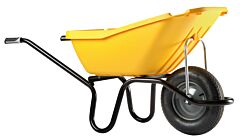 Brouette Haemmerlin Polypro Pick Up 110L Jaune Roue Gonflée - 305122205