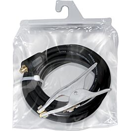 CÂBLE DE MASSE 250A - 25mm² H07- 4m - CONNECT. 35/50mm² - Pince tresse - GYS - 075214