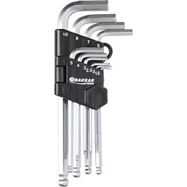 10 CLES HEX SPHER LONGUES 1.5-10MM/vrac