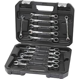 Coffret de 12 cles mixtes droites à cliquet en mallette DRAKKAR TOOLS - 12610