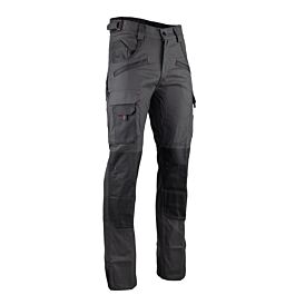 Pantalon bicolore poches Authentic ARGILE GRIS NUIT NOIR - LMA LEBEURRE - 1261