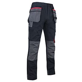 Pantalon poches volantes amovibles poches genouillères MINERAI NOIR - LMA LEBEURRE - 1378