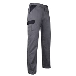 Pantalon multipoches brag. zippée PERCEUSE GRIS NOIR - LMA LEBEURRE - 1499