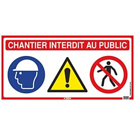 Panneau de signalisation 4 en 1 800x400mm TALIAPLAST - 16511