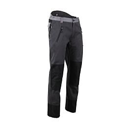 Pantalon doublé polaire poches genoux BANQUISE GRIS CHARCOAL NOIR - LMA LEBEURRE - 1758