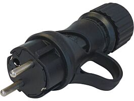 Fiche caoutchouc schuko 2p+e 16a ip44 FANTON - 17915